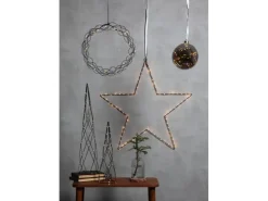 Star Trading Weihnachtskugel Glow, 40 LED, Ø 15 cm, Anthrazit