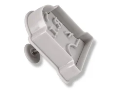 Städter Präge-Ausstecher Grabstein 4.3 x 6 cm, Grau