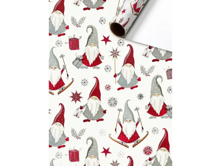 Stewo Geschenkpapier Nisse 70 x 200 cm, Rot