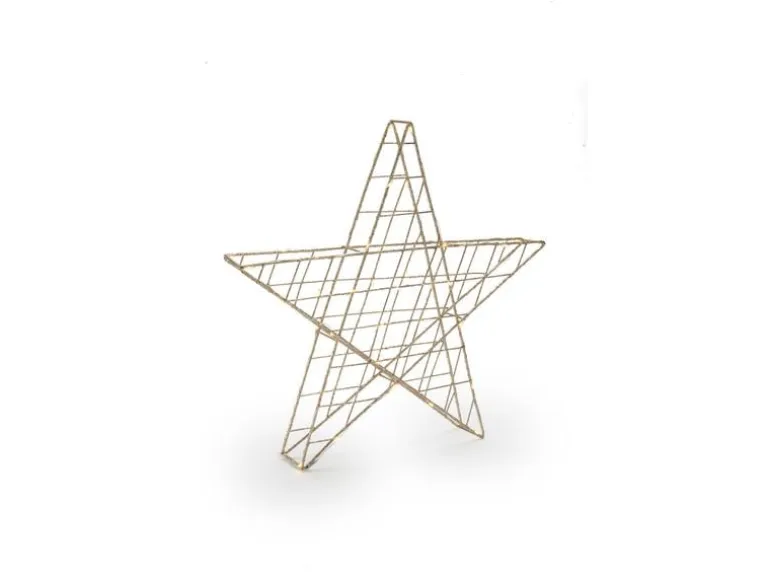 STT Tischdeko Svenja Star 3D Stern, 40 cm, Gold