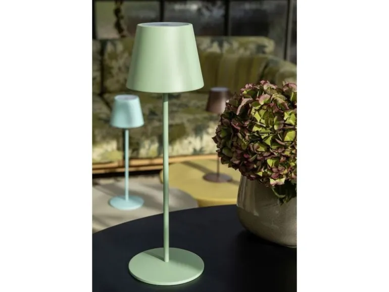 STT Tischleuchte Motion USB Luna, 23 LEDs, Ø 12x38cm, Light Mint