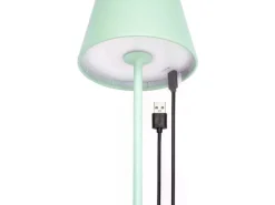 STT Tischleuchte Motion USB Luna, 23 LEDs, Ø 12 x 38 cm, Iceblue