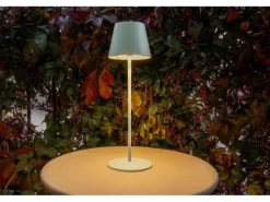 STT Tischleuchte Motion USB Luna, 23 LEDs, Ø 12 x 38 cm, Iceblue