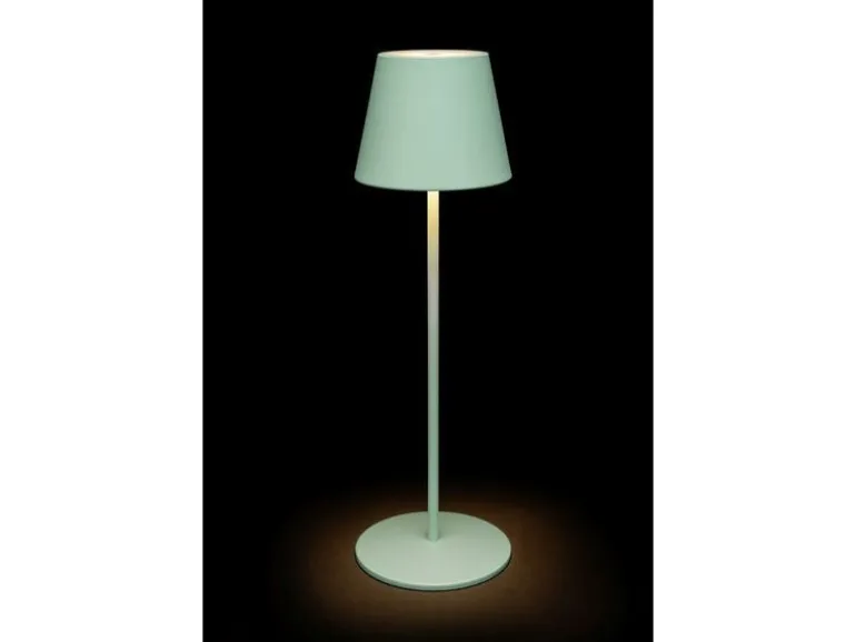 STT Tischleuchte Motion USB Luna, 23 LEDs, Ø 12 x 38 cm, Iceblue