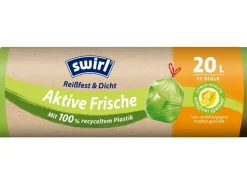 Swirl Müllbeutel Müllbeutel Aktive Frische 20 Liter 20 l, 12 Stück