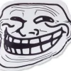 Swissmeme Kissen Trollface, 41 x 34 x 15 cm