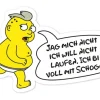 Swissmeme Scherzartikel Sticker: Schoggi, 10 x 6.5 cm
