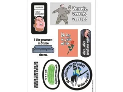 Swissmeme Scherzartikel Stickerbogen Meme 1, 10.5 x 14.8 cm