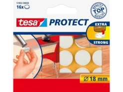 tesa Filzgleiter Protect Ø 18 mm 16 Stück, Weiss