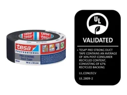 tesa Klebeband Pro Strong Duct Tape 50 mm x 50 m, Schwarz
