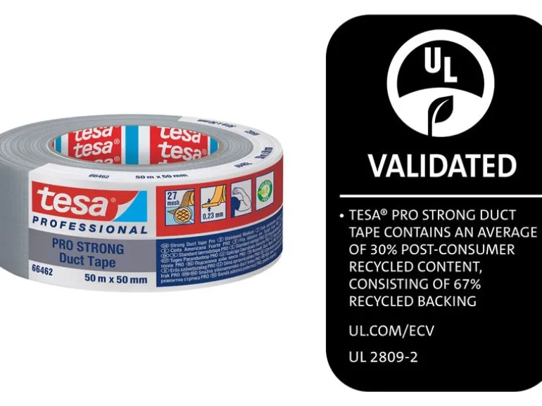tesa Klebeband Pro Strong Duct Tape 50 mm x 50 m, Grau