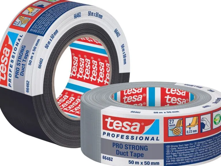 tesa Klebeband Pro Strong Duct Tape 50 mm x 50 m, Grau