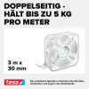 tesa Klebeband Universal Nano Tape 30 mm x 3 m, Transparent