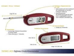 TFA Dostmann Einstichthermometer THERMO JACK, Bordeaux