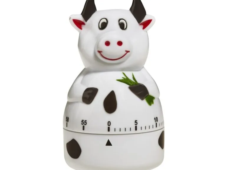 TFA Dostmann Küchentimer Kuh Weiss/Schwarz