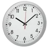 TFA Dostmann Wanduhr Ø 30 cm, Silber