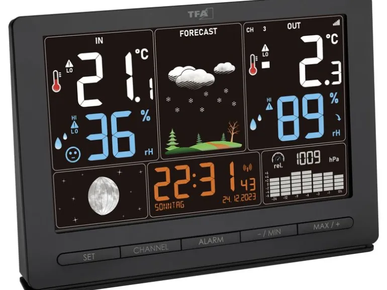 TFA Dostmann Wetterstation Season 2 Schwarz