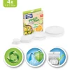 Toppits Frischhalte Abdeckhaube Stretch Tops 4 Stück, Transparent