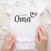 Trendcompany Babybody Du wirst Oma, 62/68, Weiss