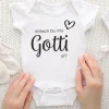 Trendcompany Babybody Willsch du Gotti, 62/68, Weiss