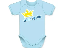 Trendcompany Babybody Windelprinz 62/68, Hellblau