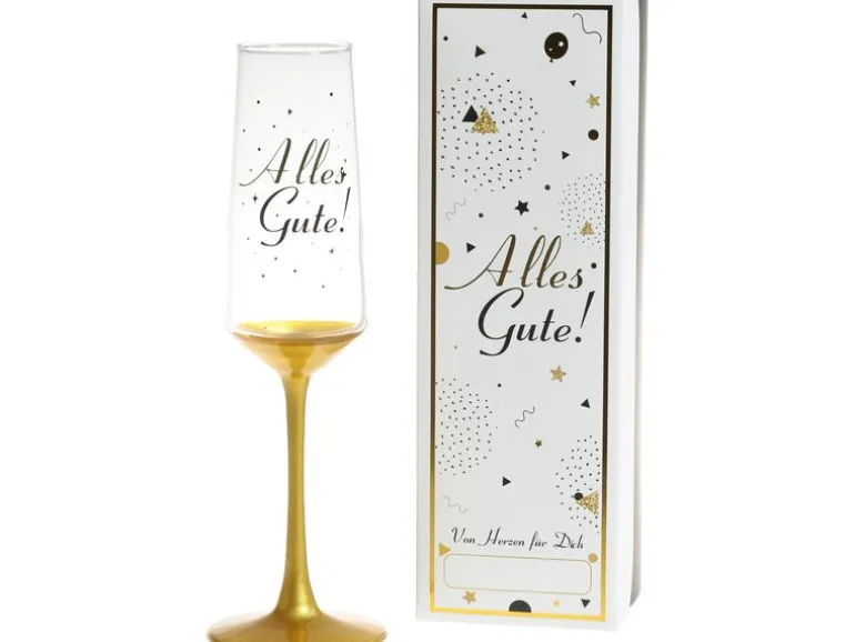 Trendcompany Sektglas Alles Gute