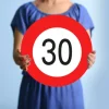 Trendcompany Verkehrsschild zum 30. Geburtstag 45 cm