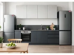 Trisa Gefrierschrank 7816.7545 Silber Wechselbar, Rechts