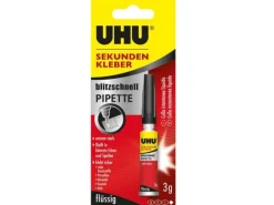UHU Sekundenkleber Pipette 3 g, Transparent