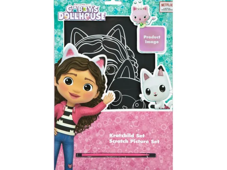 Undercover Fanartikel Kratzbild Set Gabby's Dollhouse