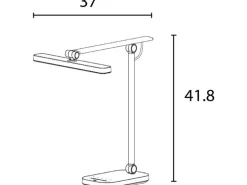 UNiLUX Schreibtischleuchte Pureline 1357 lm, Weiss