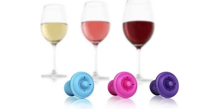 Vacuvin Flaschenverschluss Blau/Lila/Rosa