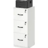 VASAGLE Aktenschrank Holzspanplatte 3 Schubladen Wolkenweiss