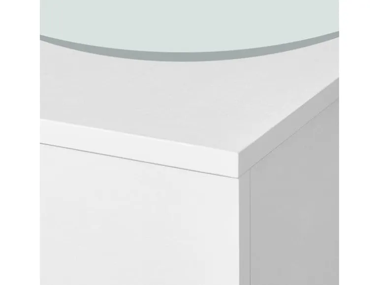 VASAGLE Aktenschrank Holzspanplatte 3 Schubladen Wolkenweiss