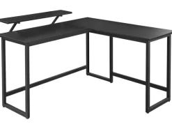 VASAGLE Tisch in L-Form Schwarz 120 x 119 cm