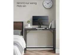 VASAGLE Tisch 100 x 50 x 76 cm Schwarz