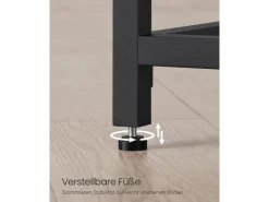 VASAGLE Tisch 100 x 50 x 76 cm Schwarz