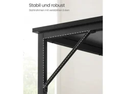 VASAGLE Tisch 100 x 50 x 76 cm Schwarz