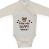 Very Important Baby Body Love you BEARY much Beige