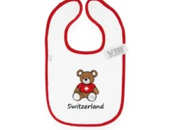 Very Important Baby Lätzchen Bär + Switzerland Weiss/Rot