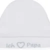 Very Important Baby Mütze Ich Herz Papa Weiss