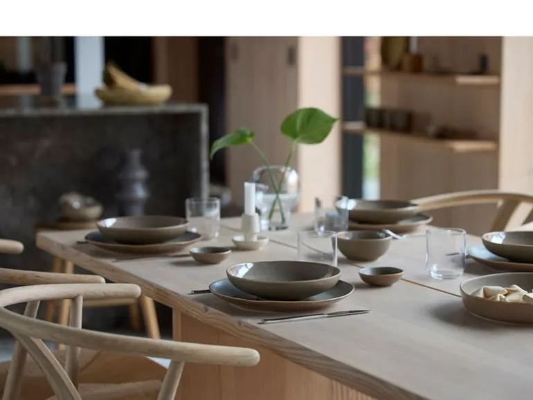 Villa Collection Servierplatte Shoku Braun