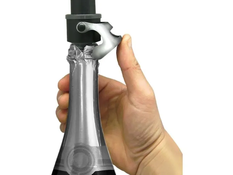 Vin Bouquet Sekt- und Champagnerverschluss Silber/Schwarz