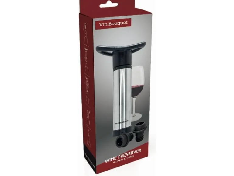Vin Bouquet Weinpumpe Vakuumpumpe inklusive 2 Stopfen