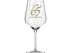 Wate Weinglas Happy Birthday "65"