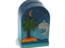 Weizenkorn Spardose Delphin