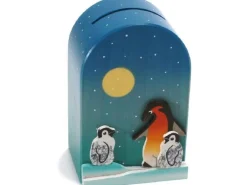 Weizenkorn Spardose Pinguin
