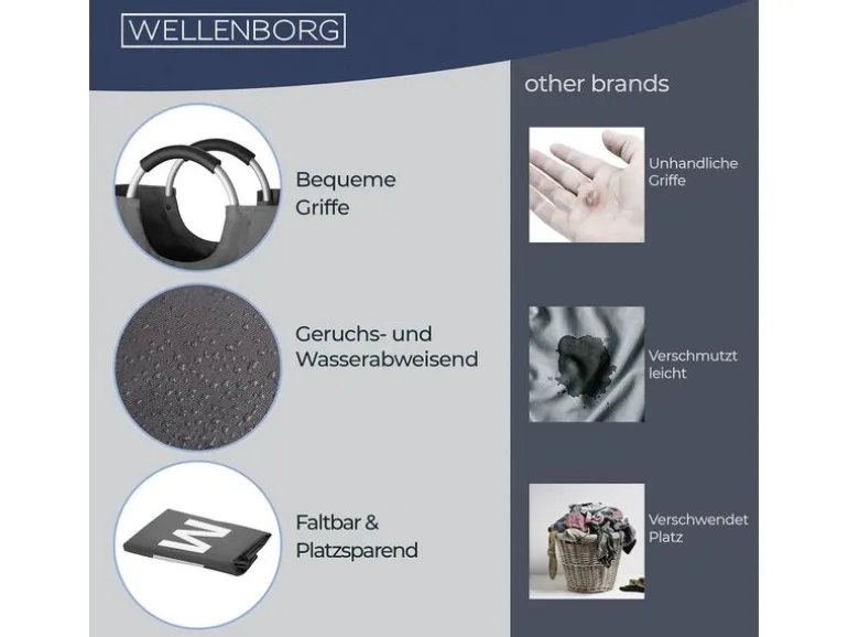 Wellenborg Wellenborg Wäschesack 82 l dunkelgrau