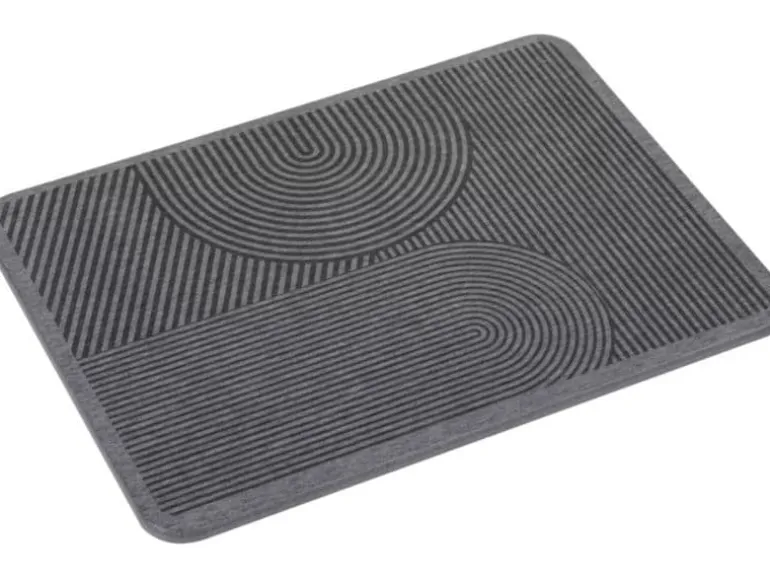 Wenko Abtropfmatte Damon 40 x 30 cm, Grau
