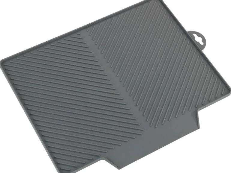 Wenko Abtropfmatte Nelia Maxi 34 x 3 x 40 cm, Grau